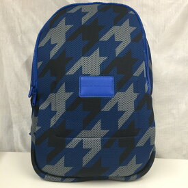 【中古】Marc by Marc Jacobs メッシュバックパック 千鳥柄 ブルー系 [jgg]