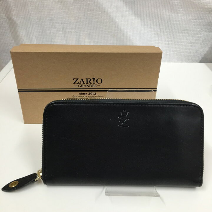 楽天市場】ZARIO GRANDEE ザリオグランデ 二つ折り長財布 ブラック 