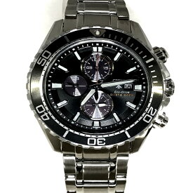 【中古】CITIZEN シチズン プロマスター エコドライブ クロノ メンズ ソーラー B612-S115922 [jgg]