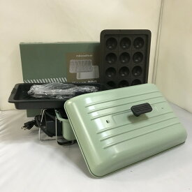 【中古】recolte HOME BBQ レコルト ホームバーベキュー RBQ-1 シェルグリーン [jgg]