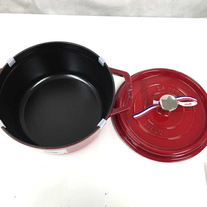 楽天市場】【中古】staub ピコ ココット ラウンド 22cm ホーロー 鍋 