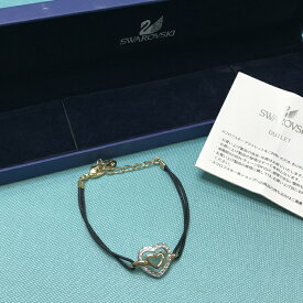 【中古】SWAROVSKI ブレスレット ハート クリスタルガラス [jgg]