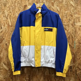 【中古】TOMMY JEANS カラーブルゾン メンズ Sサイズサイズ イエロー ブルー [jgg]