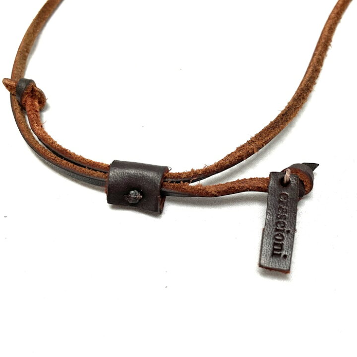 楽天市場】crescioni ネックレス レザー レッド ブラウン [jgg]【中古 
