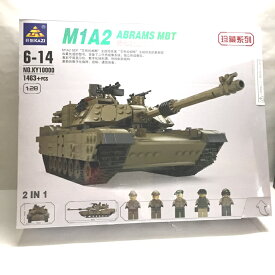 【中古】KAZI M1A2 ABRAMS MBT HUMMER ブロック 玩具セット 陸軍戦車車両 エイブラムス ハマー 兵士フィギュア5体 [jgg]