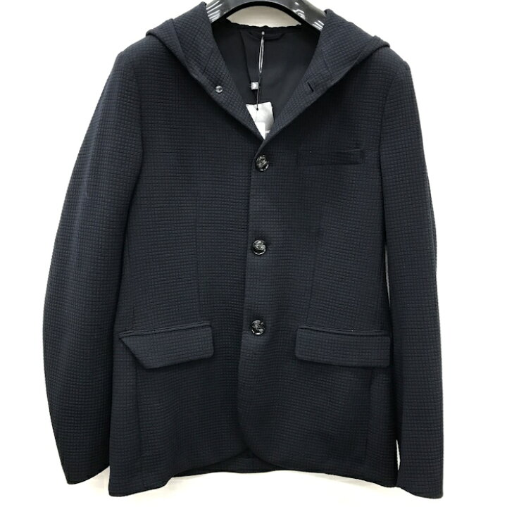 楽天市場】EMPORIO ARMANI フード付きジャケット ネイビー 46サイズ 