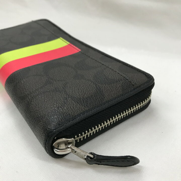 楽天市場】COACH ラウンドファスナー長財布 F52588 シグネチャー PVC 