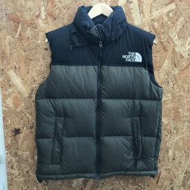 【中古】THE NORTH FACE ヌプシベスト メンズ ND91843 カーキ 表記サイズ：L [jgg]