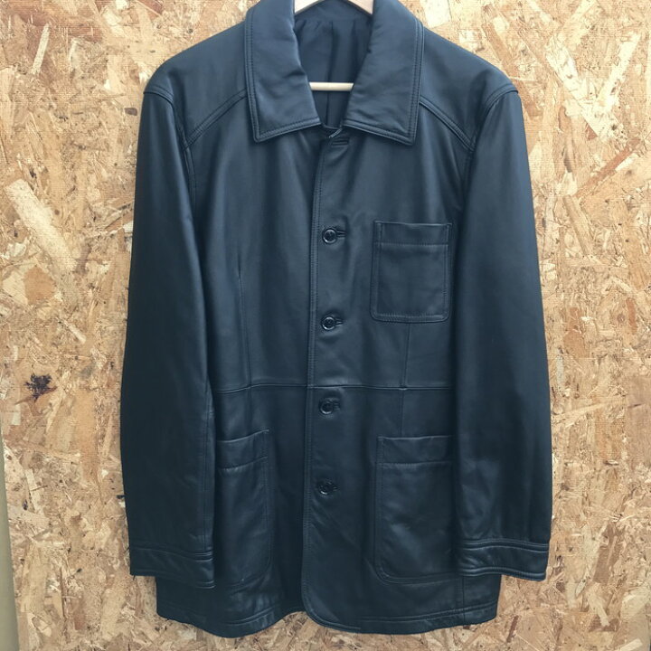 楽天市場】GRANDLY ラムレザージャケット メンズ ブラック 表記サイズ 