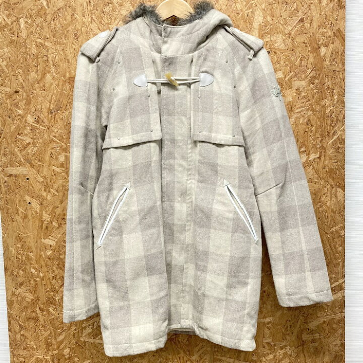 楽天市場】【中古】DIESEL ファーコート チェック ベージュ Sサイズ 