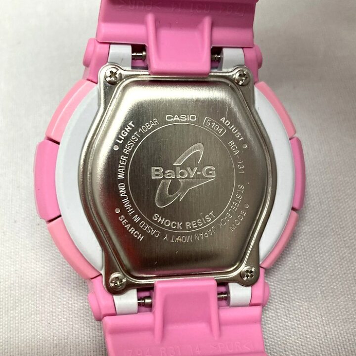 楽天市場】CASIO 腕時計 BABY-G クオーツ ピンク文字盤 BGA-131-4B3JF 