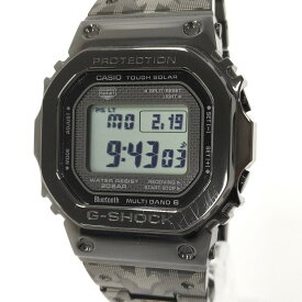 【中古】G-SHOCK 40周年記念限定モデル エリック・ヘイズコラボ GMW-B5000EH-1 メンズ 腕時計 ブラック×グレー 電波ソーラー 中古[ne]46u [jgg]