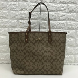 【中古】COACH リバーシブル トートバッグ F36658 [jgg]