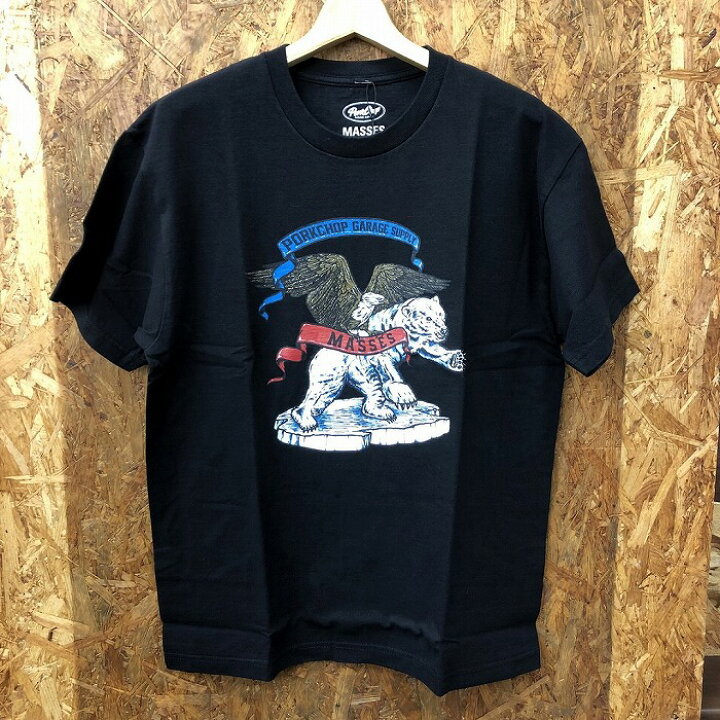 楽天市場】MASSES PORKCHOP メンズ Tシャツ ブラック 表記サイズ：L 