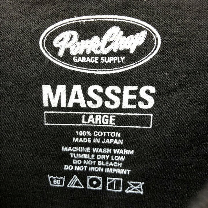 楽天市場】MASSES PORKCHOP メンズ Tシャツ ブラック 表記サイズ：L 
