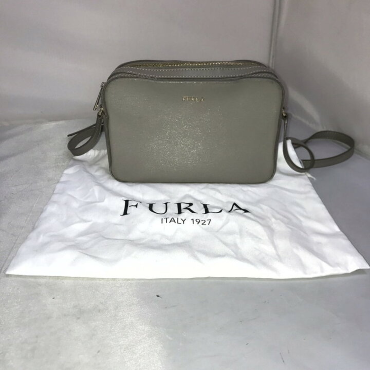 楽天市場】フルラ FURLA ショルダーバッグ ダブルファスナー グレー 