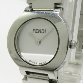 【中古】FENDI オロロジ レディース 腕時計 SS クオーツ ホワイト文字盤 WH1153