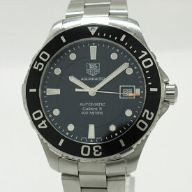 【中古】TAG HEUER アクアレーサー キャリバー5 デイト メンズ 腕時計 自動巻き SS ブラック文字盤 WAN2110