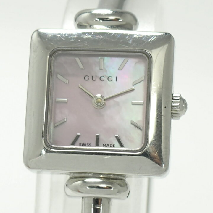楽天市場】【中古】GUCCI レディース 腕時計 クオーツ SS シェルピンク  