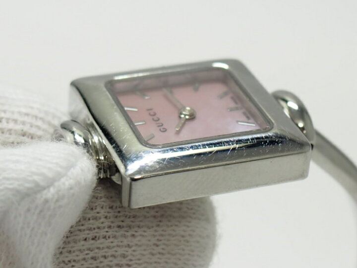 楽天市場】【中古】GUCCI レディース 腕時計 クオーツ SS シェルピンク  