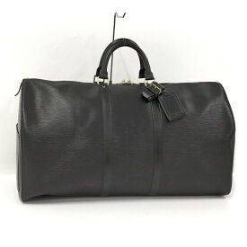 【中古】LOUIS VUITTON キーポル55 ボストンバッグ エピ ノワール M42952