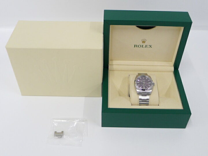 楽天市場】ROLEX オイスターパーペチュアル34 自動巻き SS パープル  