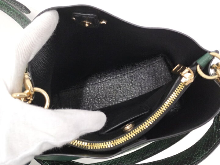 楽天市場】COACH 2WAY ショルダーバッグ レザー グリーン C8901【中古 