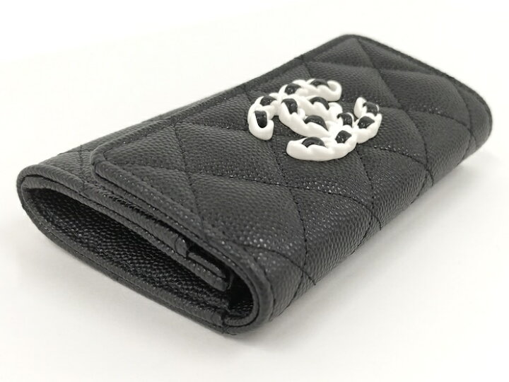 楽天市場】CHANEL カードケース キャビアスキン ブラック AP3717【中古 