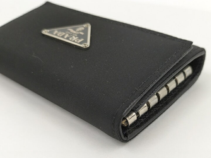 楽天市場】【中古】PRADA 6連 キーケース ナイロン ブラック M222  