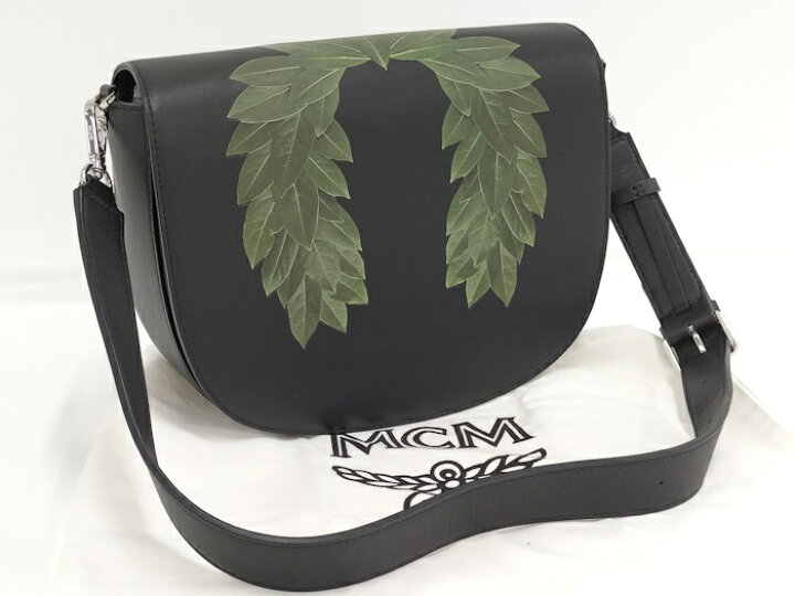 楽天市場】MCM PHENOMENONコラボ ショルダーバッグ レザー ブラック 