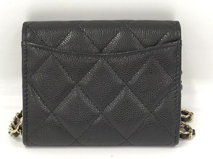 楽天市場】CHANEL チェーンウォレット マトラッセ キャビアスキン  
