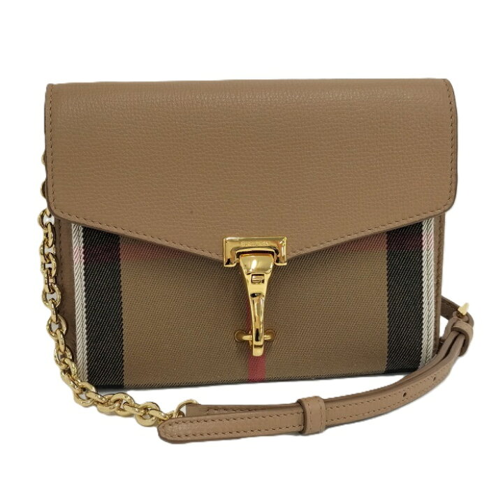 楽天市場】BURBERRY スモールマッケンショルダーバッグ レザー【中古 