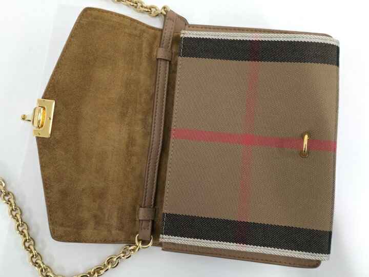 楽天市場】BURBERRY スモールマッケンショルダーバッグ レザー【中古 