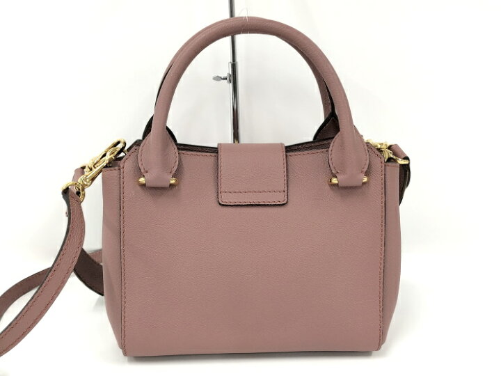 楽天市場】BURBERRY 2WAYハンドバッグ レザー ピンク系 4033787【中古 