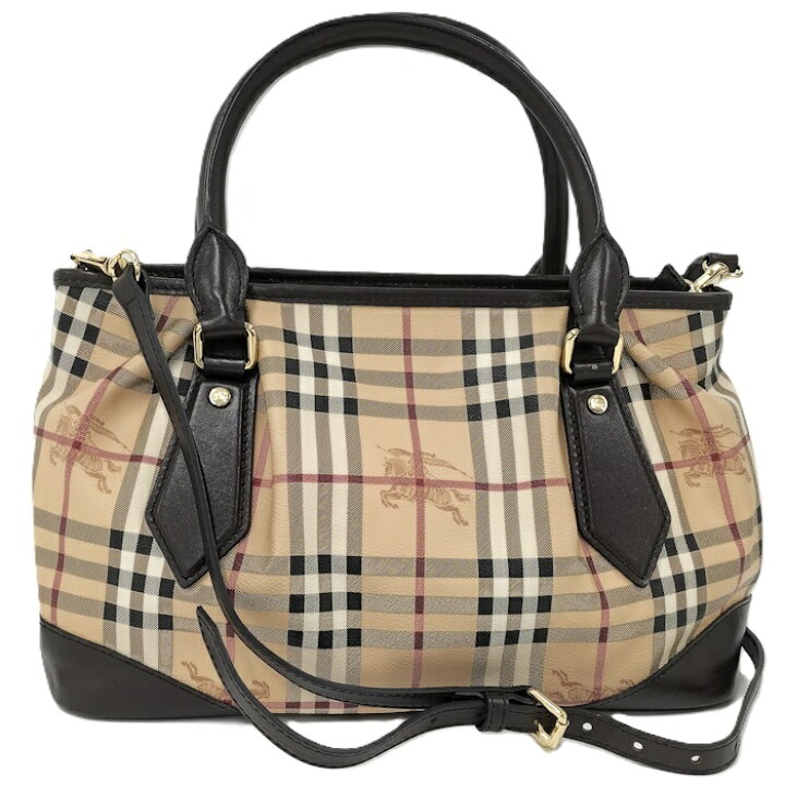 楽天市場】BURBERRY 2WAYバッグ ノバチェック マルチカラー ブラック 