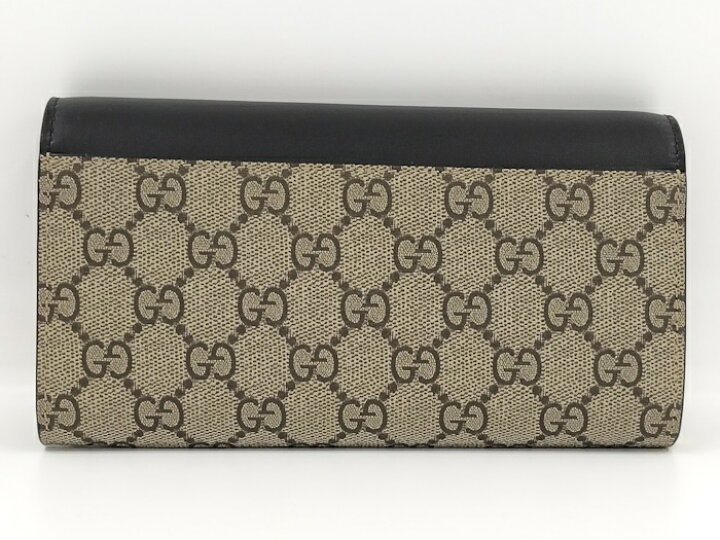楽天市場】GUCCI チェーン ウォレット GGスプリーム レザー グレー系  