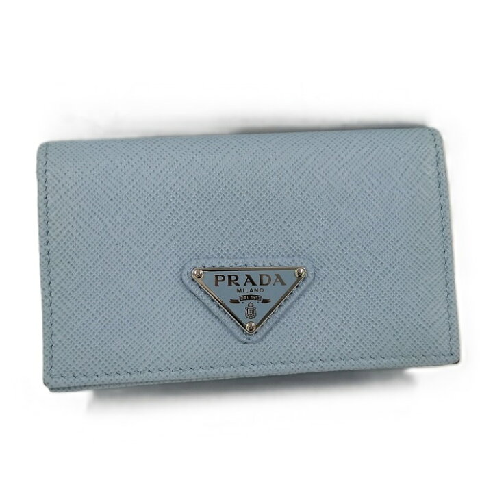 楽天市場】PRADA カードケース サフィアーノレザー ブルー系 1MC122 