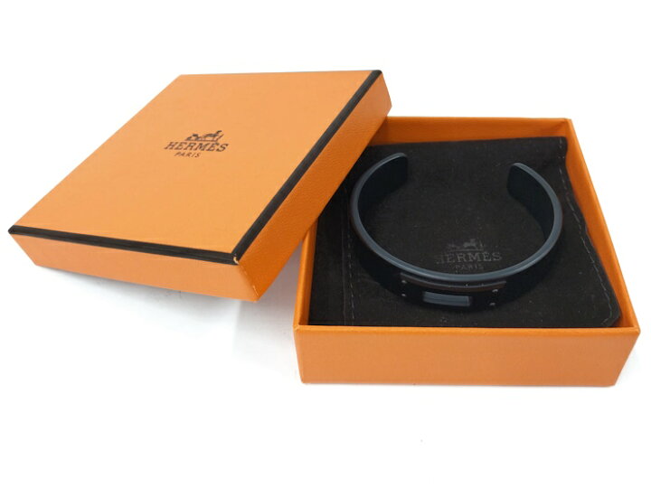 楽天市場】HERMES ケリーバングル T4 アルミニウム ブラック【中古 