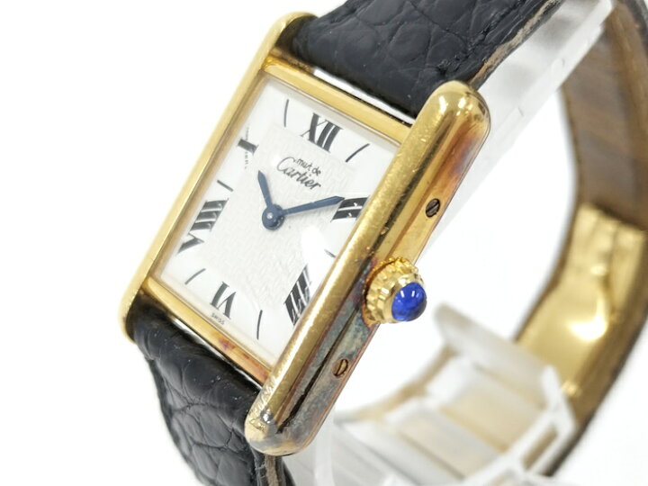 楽天市場】Cartier マストタンク ヴェルメイユ レディース腕時計  