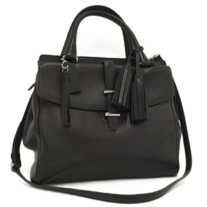 楽天市場】COACH 2WAY トートバッグ ショルダーバッグ レザー ブラック 