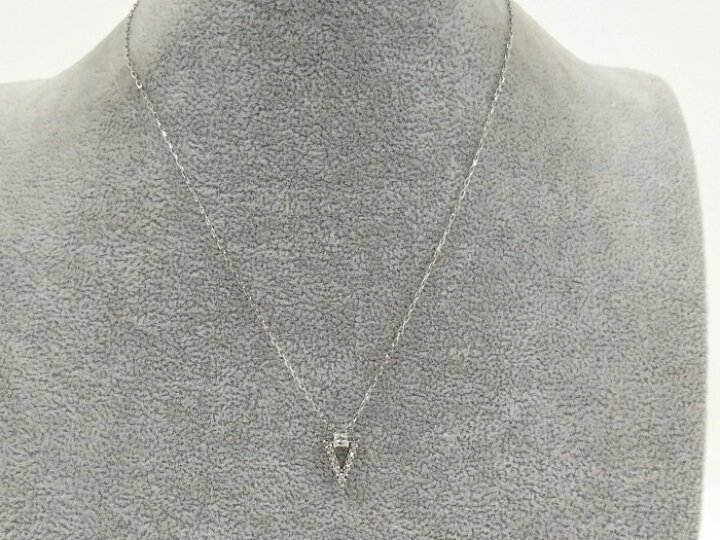 楽天市場】SWAROVSKI ファンク ネックレス V字型 シルバー ロジウム 