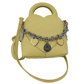 Tiffany ＆ Co. ティファニー リターントゥ スモール チャーム トートバッグ レザー イエロー【中古】