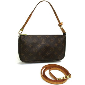 【中古】LOUIS VUITTON ポシェット アクセソワール アクセサリーポーチ 2WAY ショルダーバッグ モノグラム ロングストラップ付き M51980 J00145