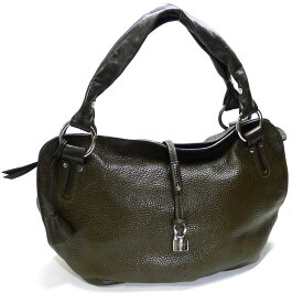 【中古】CELINE ビター スウィート ハンドバッグ トートバッグ レザー カーキ