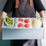 【7月上旬発送開始】夏ギフト 御中元 フルーツギフト 桃 メロン シャインマスカット 詰め合わせ豪華3種盛…