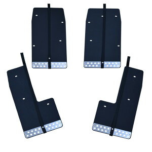 ハイエース 200系 マッドガード フラップ ブラック レッド 泥除け フロント リア 1型 2型 3型 4型 5型 6型 7型 標準 ワイド S-GL DX 全車対応 雪 泥 カスタム オフロード EVAシート 積雪 専用設計 外