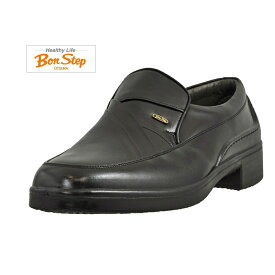 ボンステップ（Bon Step) メンズ 靴 ビジネスシューズ スリッポン品番2209 色クロ 幅広4E 定番 撥水加工 大塚製靴