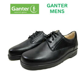 ガンター（Ganter) メンズ 靴 コンフォートシューズ 定番256101 ウィズI色 ブラック 幅 3E レースアップ ドイツ最高級コンフォートシューズ