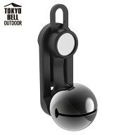 (e)TOKYO BELL OUTDOOR (東京ベル製作所)・クリップベル 【軽量コンパクト】【ワンタッチ消音】【熊鈴】…