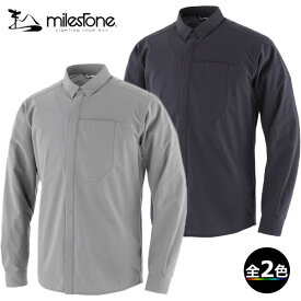 (T)マイルストーン(milestone)・MDLS-001・デイブレイク ロングスリーブシャツ / Daybreak Long Sleeve Shirt(ユニセックス)【登山】【トレッキング】【自転車】【キャンプ】【ユニセックスサイズ】【ウエア館】